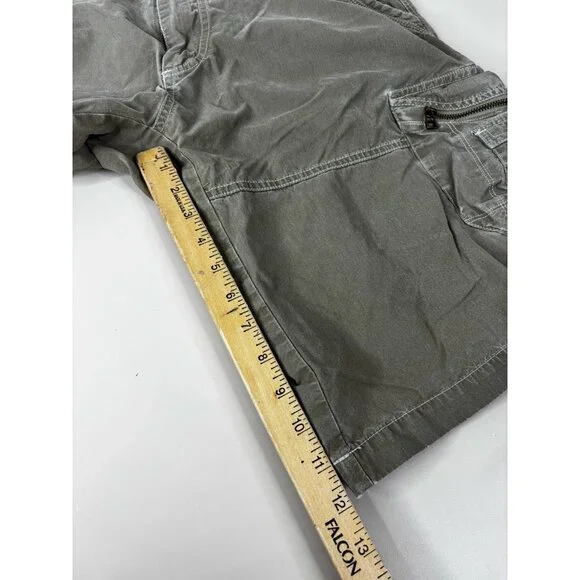 Kuhl Cargo Shorts Men 36 X 12 Brown Patina Dye Cotton Nylon Hiking Gorpcore EUC - Picture 5 of 9